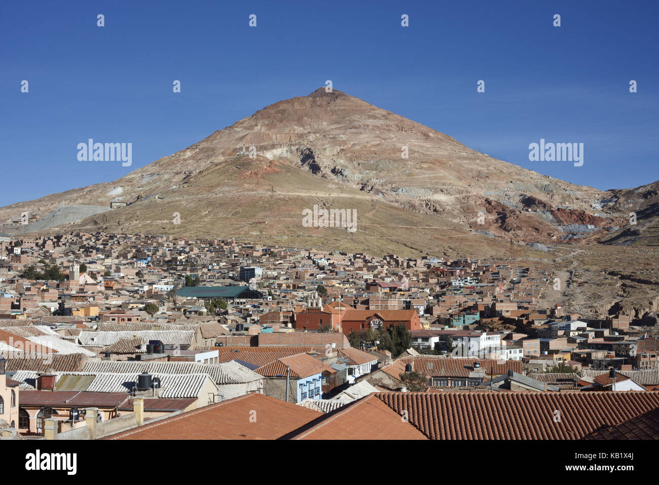 La Bolivie, Potosi, le Cerro Rico, Banque D'Images