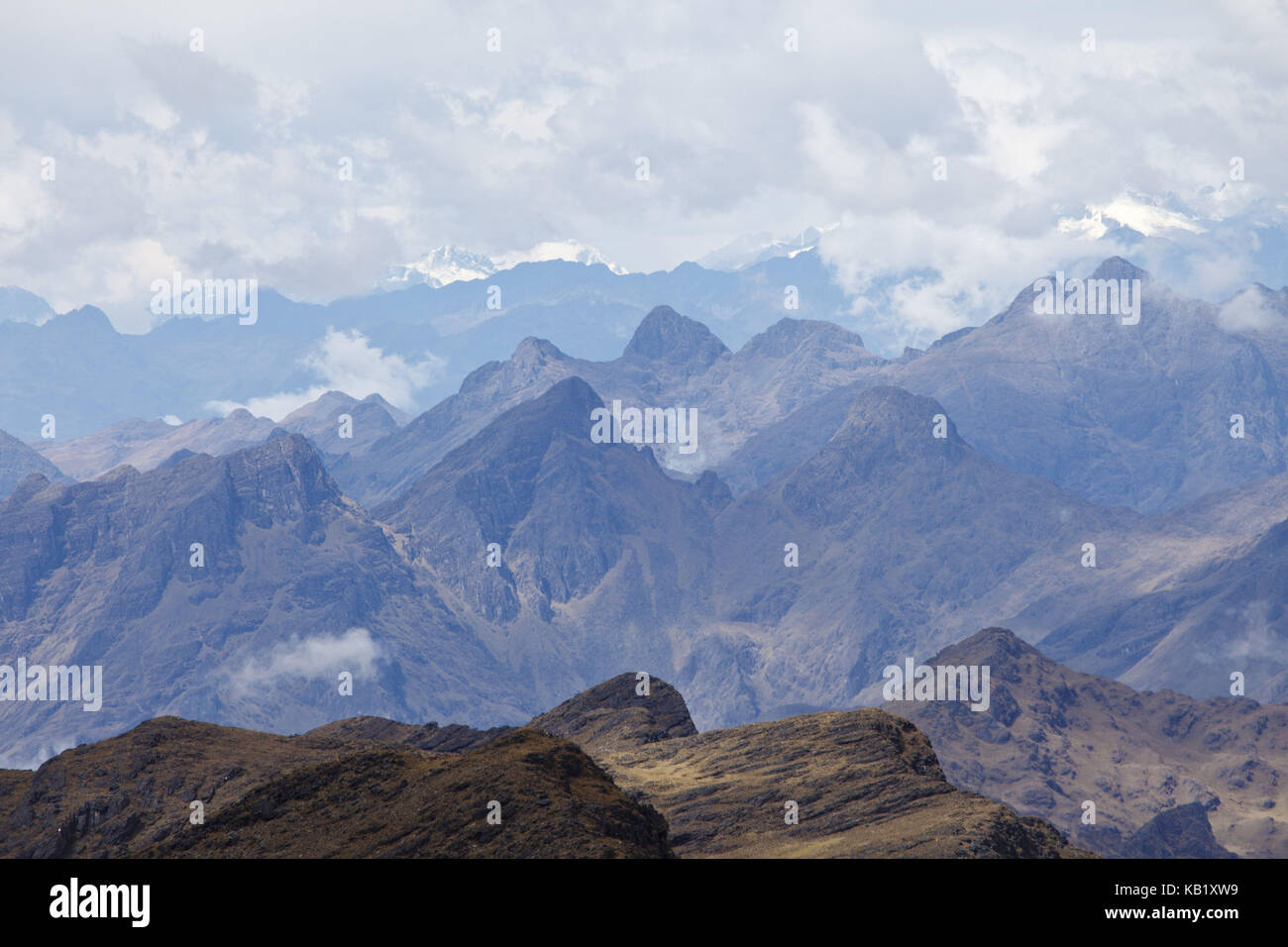 La Bolivie, la cordillère Apolobamba, Banque D'Images