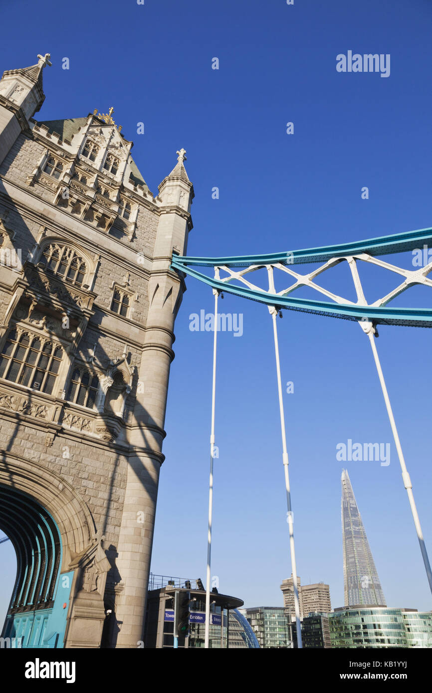 L'Angleterre, Londres, Tower Bridge et le fragment, Banque D'Images