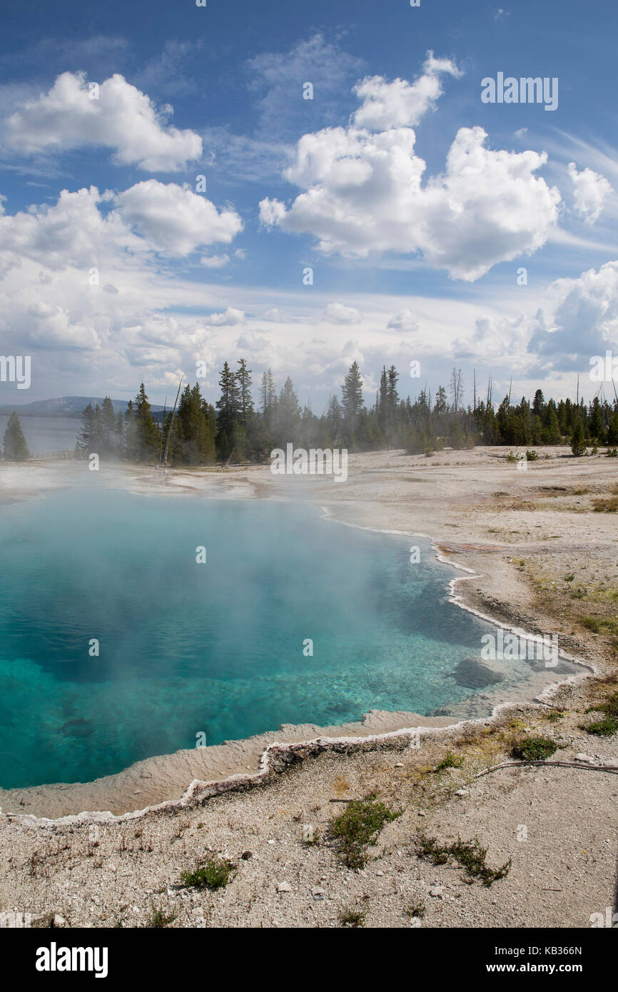 Le parc national de Yellowstone Hot Springs Banque D'Images