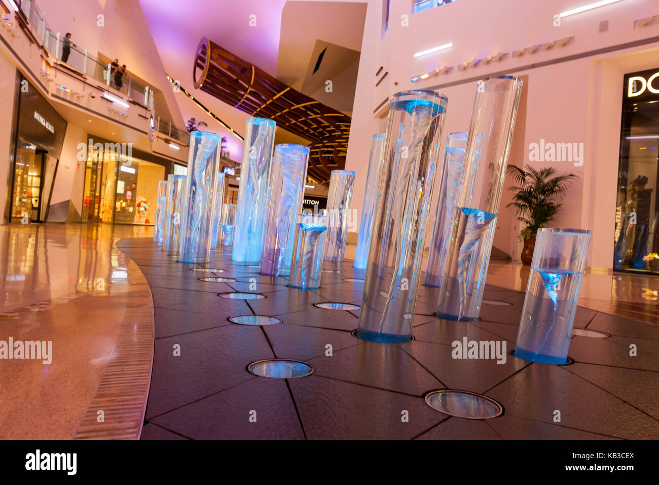 Vue de l'intérieur de l'Aria Resort and Casino Mall de Las Vegas Nevada. Banque D'Images