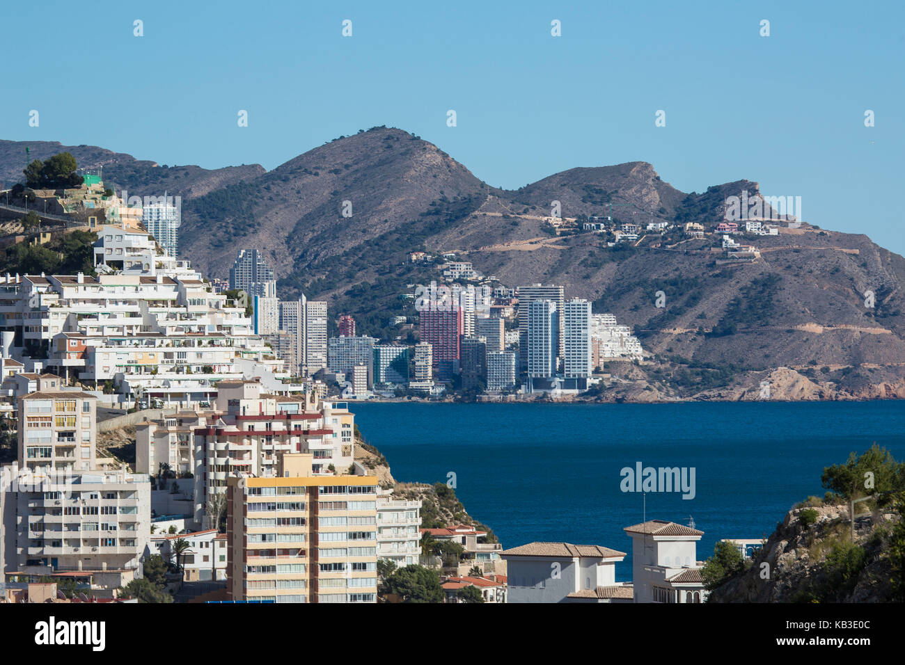 L'Espagne, la région de valence, province d'Alicante, Benidorm, Costa Blanca Banque D'Images