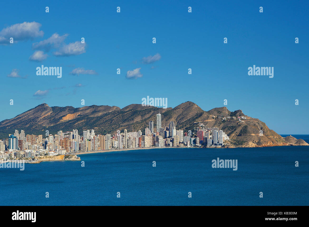 L'Espagne, la région de valence, province d'Alicante, Costa Blanca, Benidorm Banque D'Images