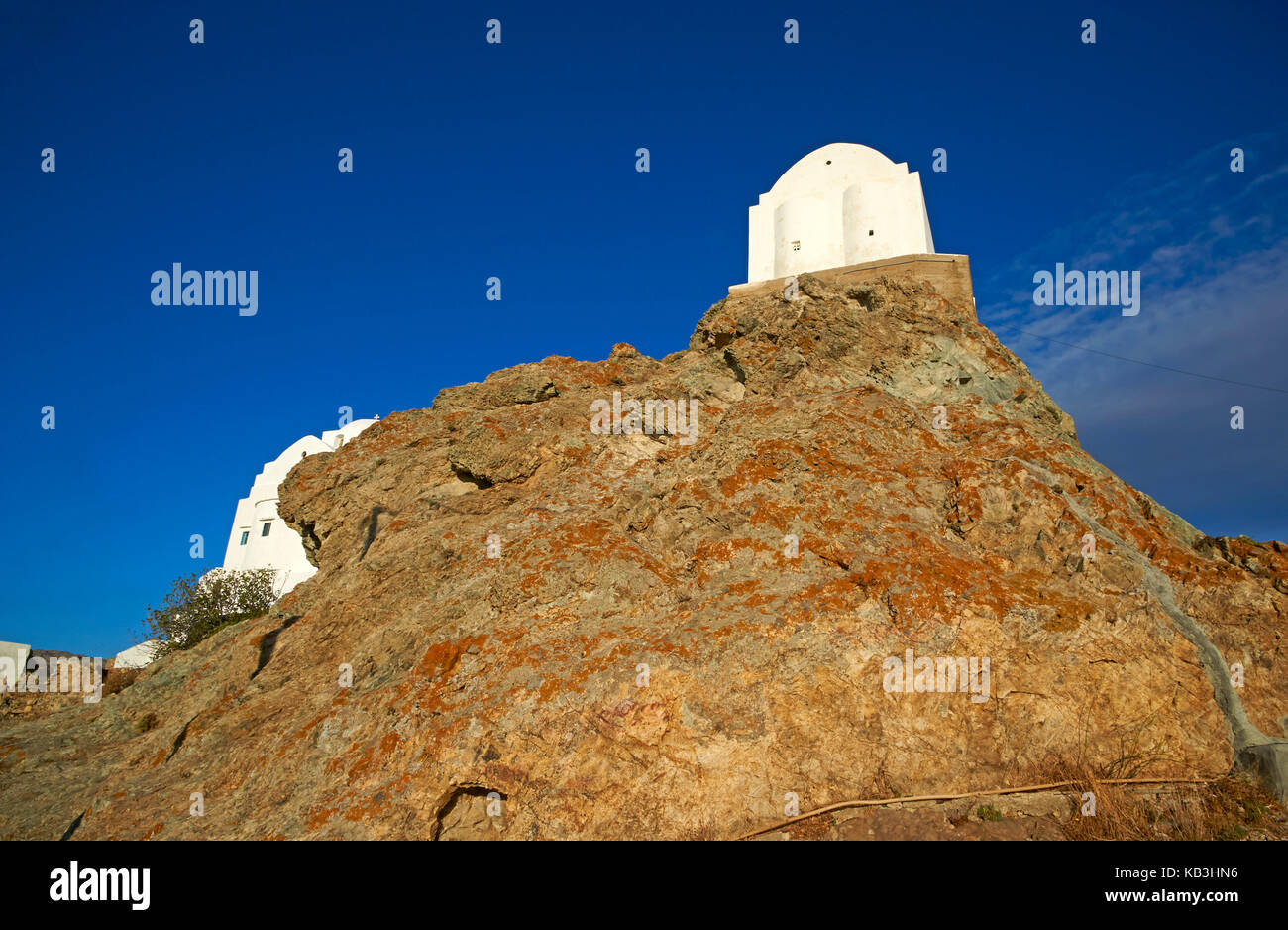 Chapelle sur un rocher, serifos, Grèce, europe, Banque D'Images