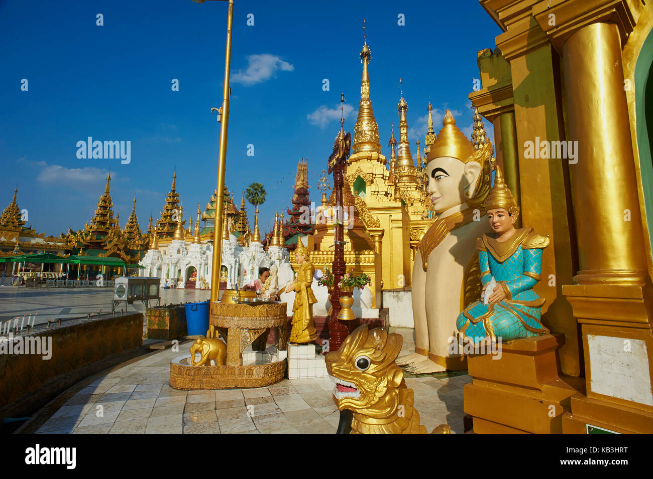 La pagode schwedagon, Myanmar, l'Asie, Banque D'Images
