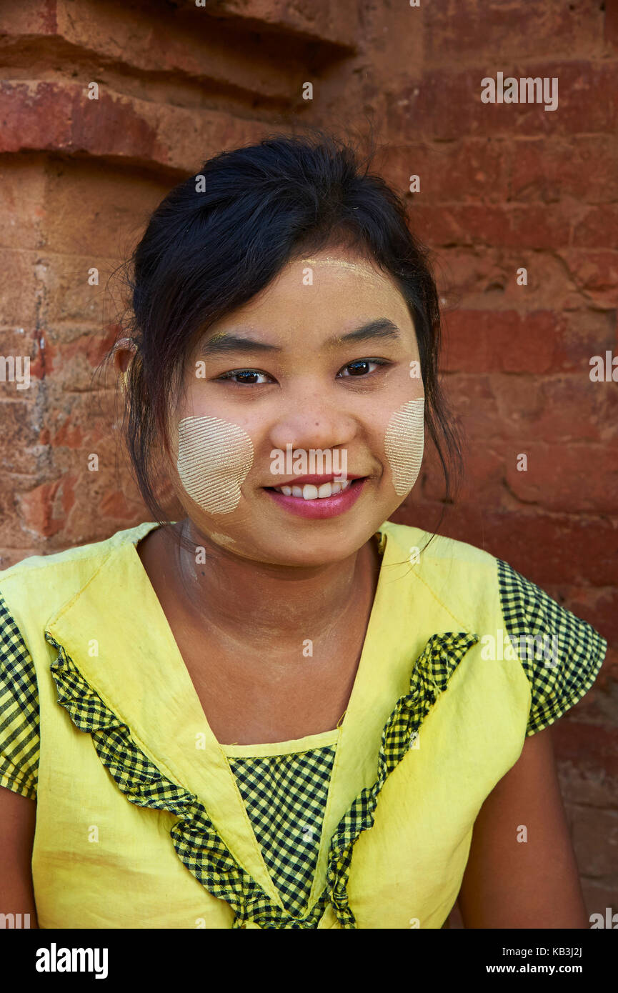 Jeune fille, le Myanmar, l'Asie, Banque D'Images