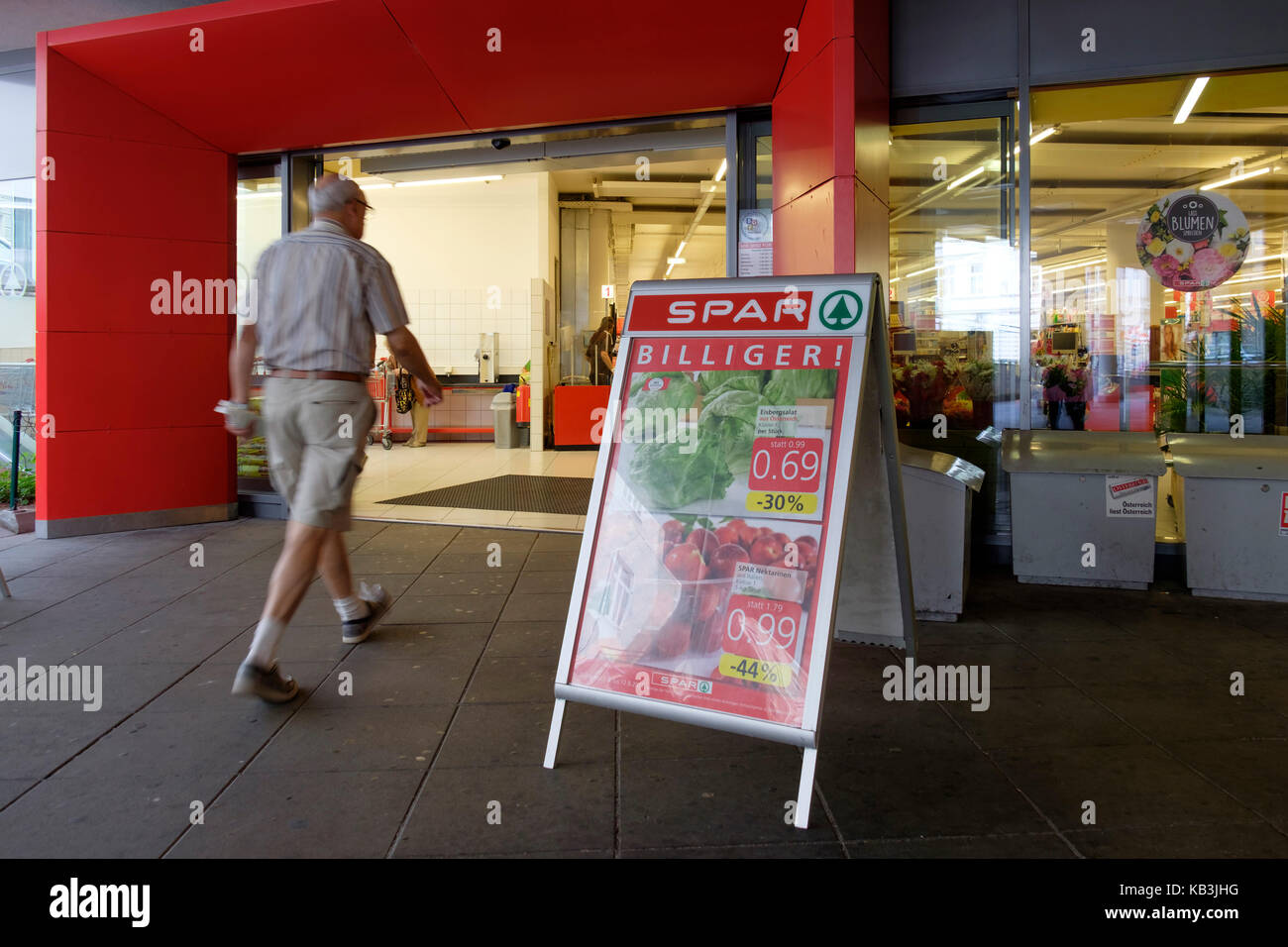 Spar supermarché à Vienne, Autriche, Europe Banque D'Images