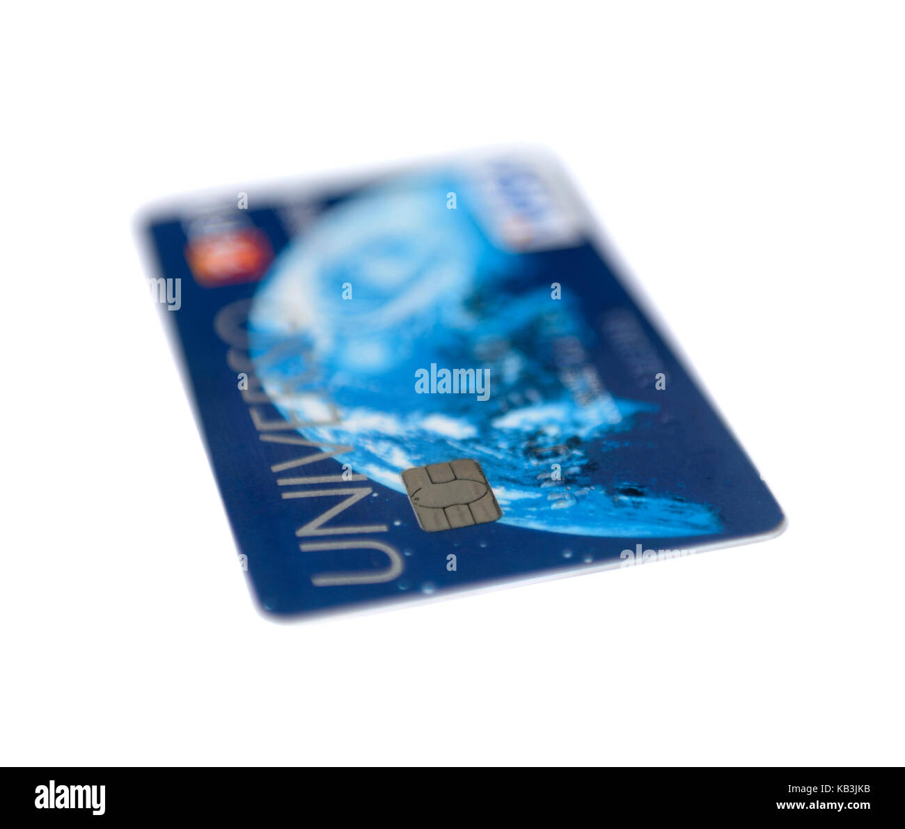 Carte de crédit VISA découper isolé sur fond blanc Banque D'Images