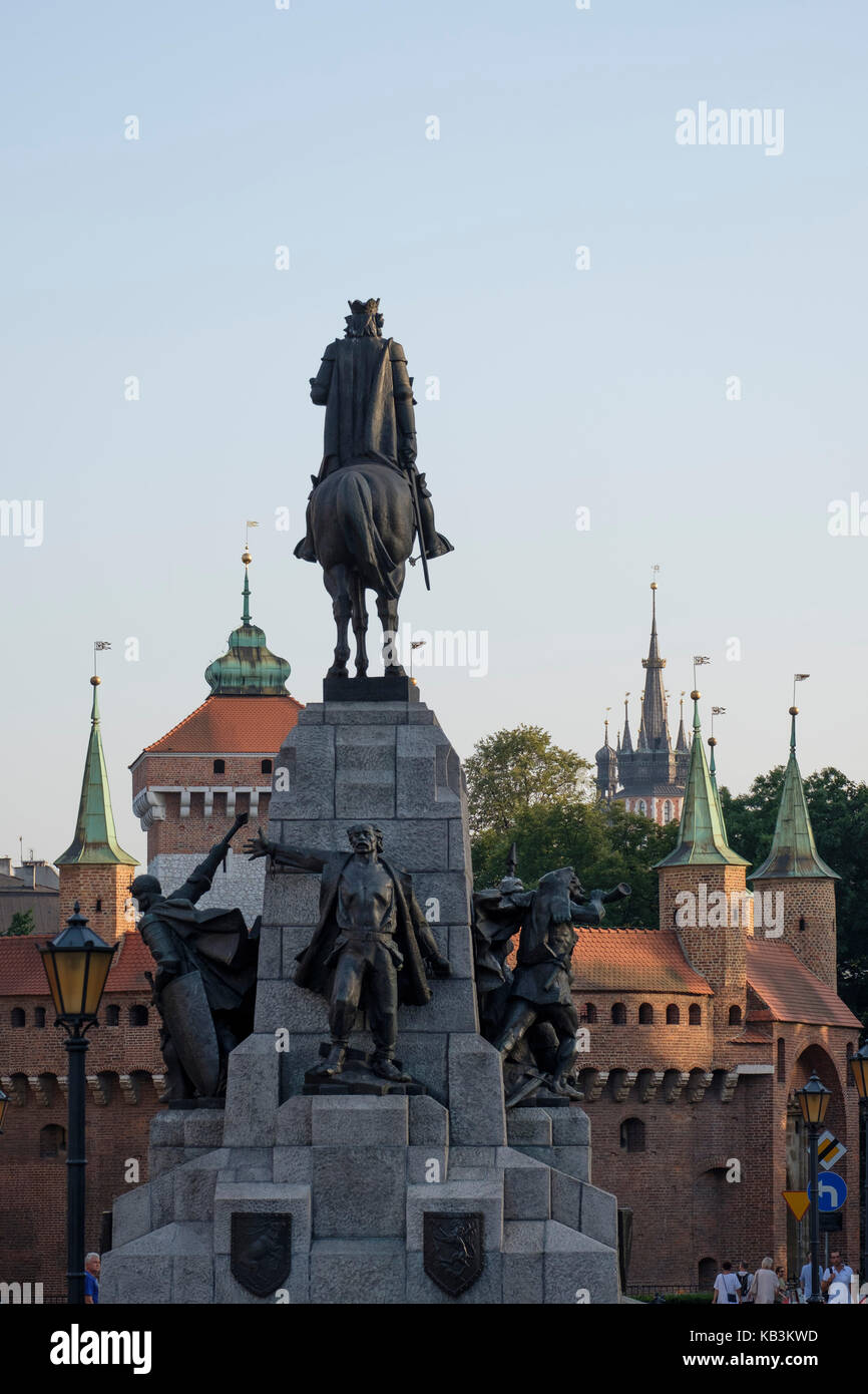 Grunwald Monument dédié à la bataille de Grunwald, à Cracovie, Pologne, Europe Banque D'Images