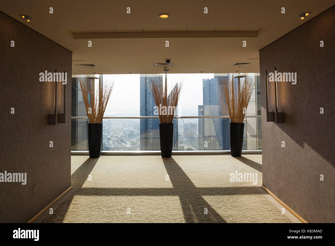 Émirats arabes unis, dubai, dubaï, sheik Zayed road hotel, vue intérieure Banque D'Images