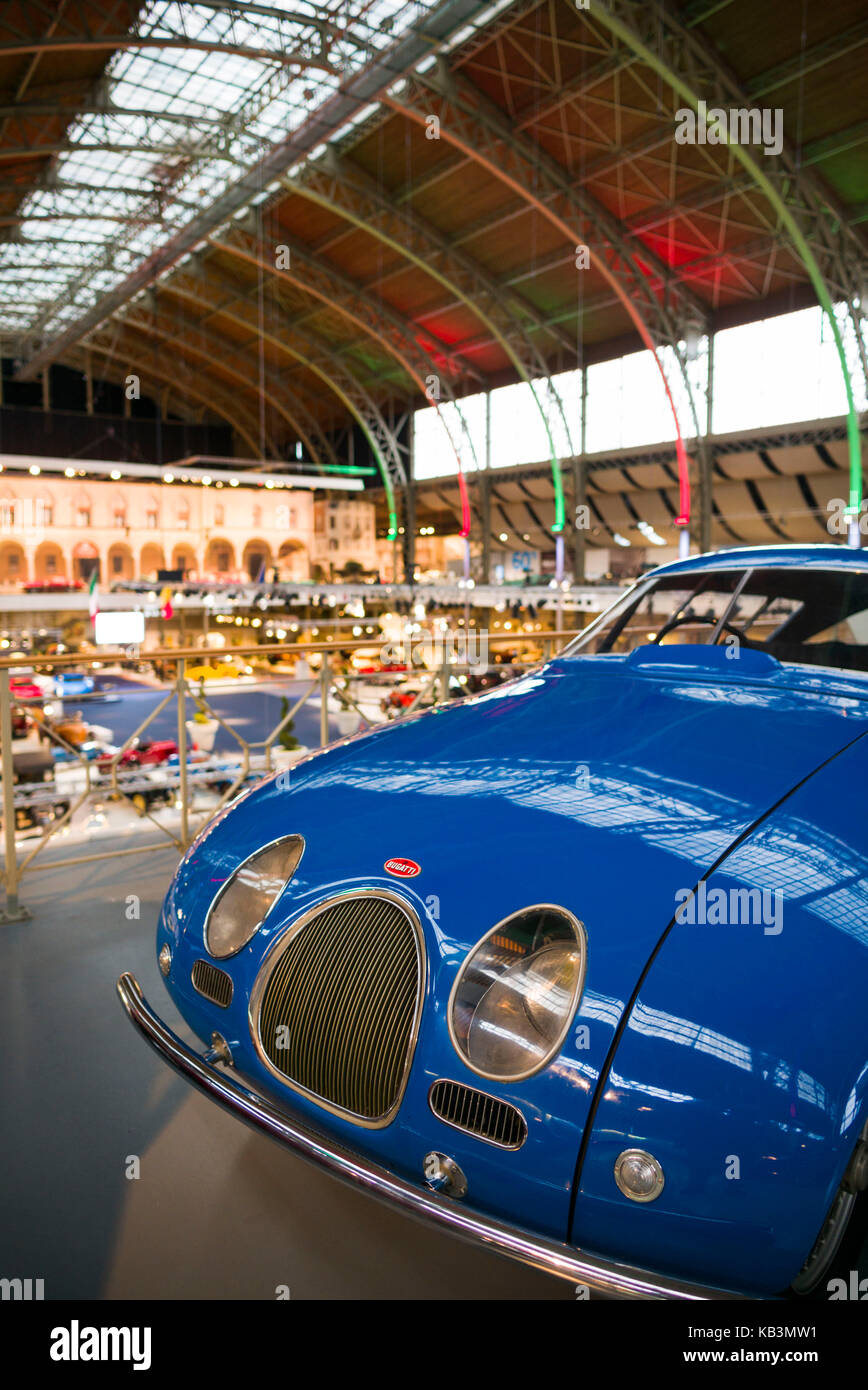 Belgique, Bruxelles, Autoworld, l'un des plus grands musées de l'automobile en Europe, à l'époque de 1955 Bugatti type 57, par Brown Banque D'Images