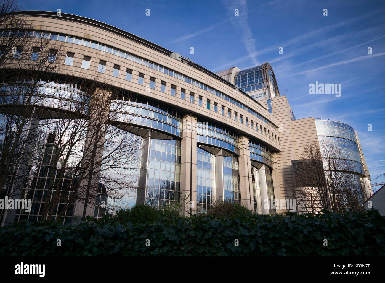 Belgique, Bruxelles, Union européenne, Parlement européen, Parlement de l'Union européenne, extérieur Banque D'Images