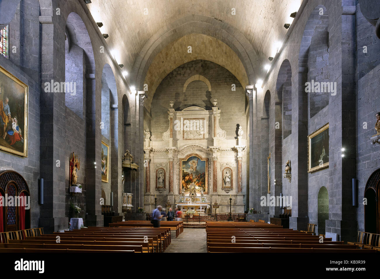 La France, l'Hérault, Agde, cathédrale St Etienne Banque D'Images