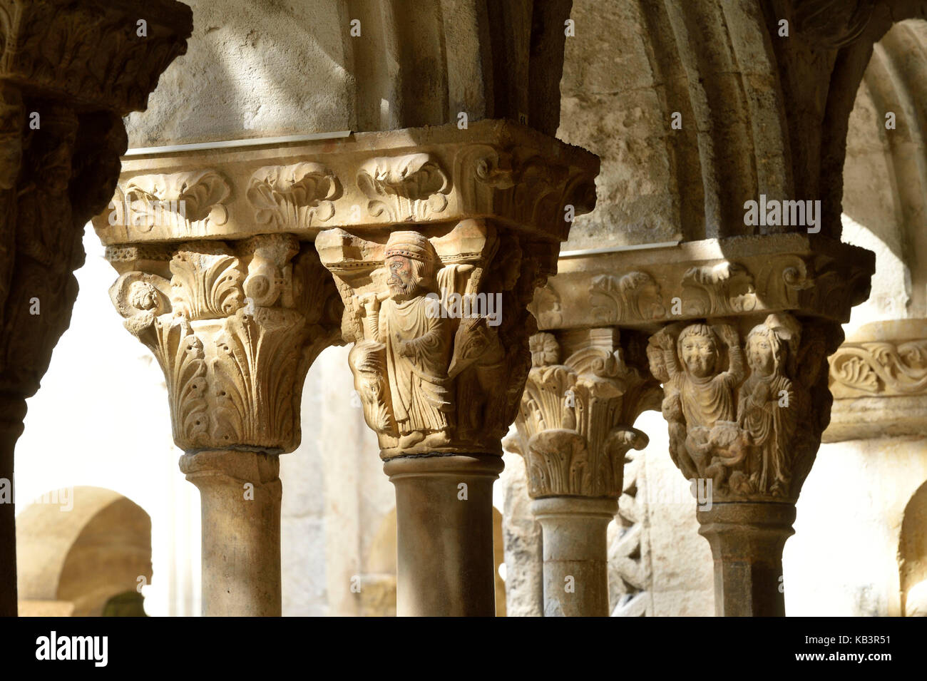 France, Bouches du Rhône, Arles, Église de St Trophime du 12e-15e siècle, classée au Patrimoine Mondial par l'UNESCO, le cloître Banque D'Images