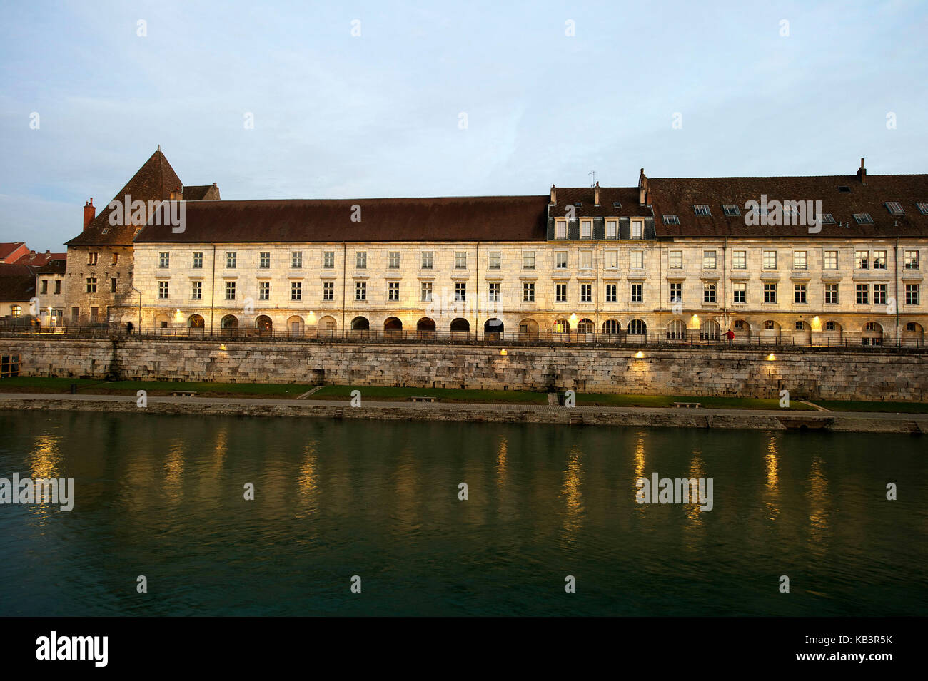 France, Doubs, Besançon, le centre historique, quai vauban Banque D'Images