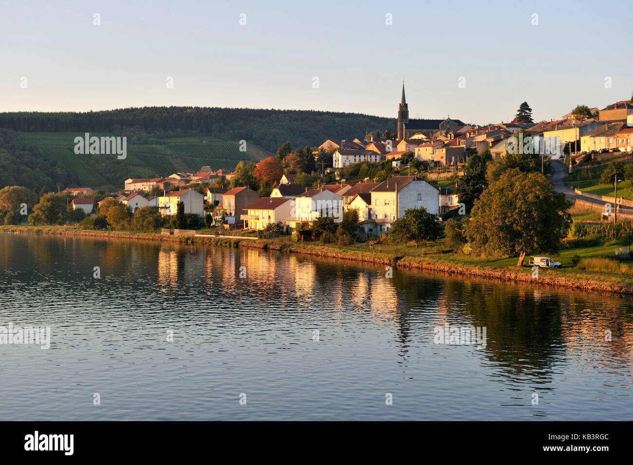 France, Moselle, vallée de la moselle, contz-les-bains Banque D'Images