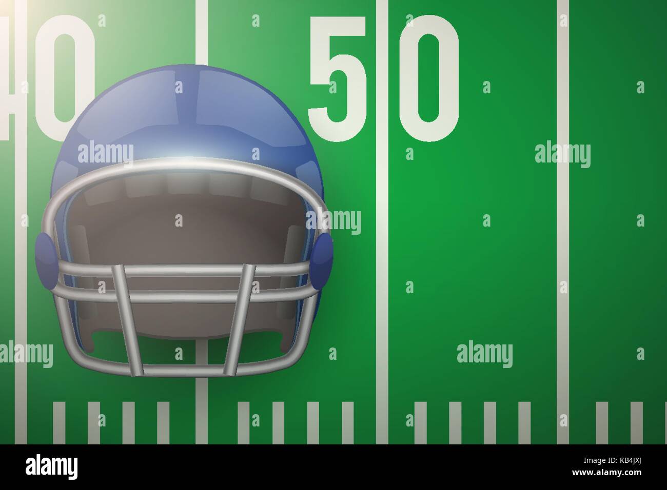 Affiches de l'american football field et le casque Illustration de Vecteur