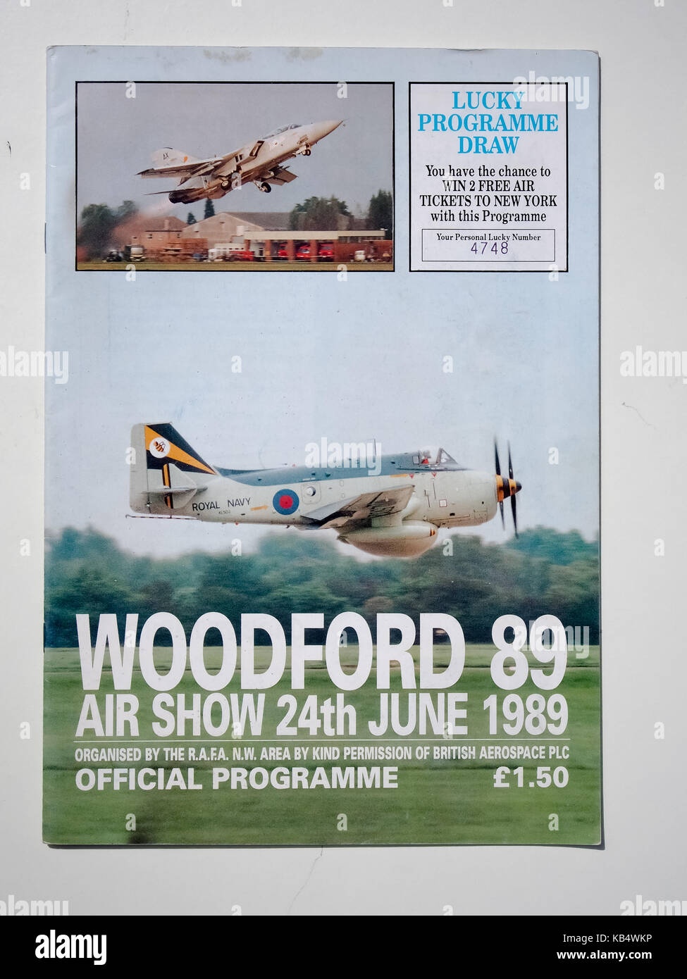 Programme 1989 Spectacle aérien de woodford Banque D'Images