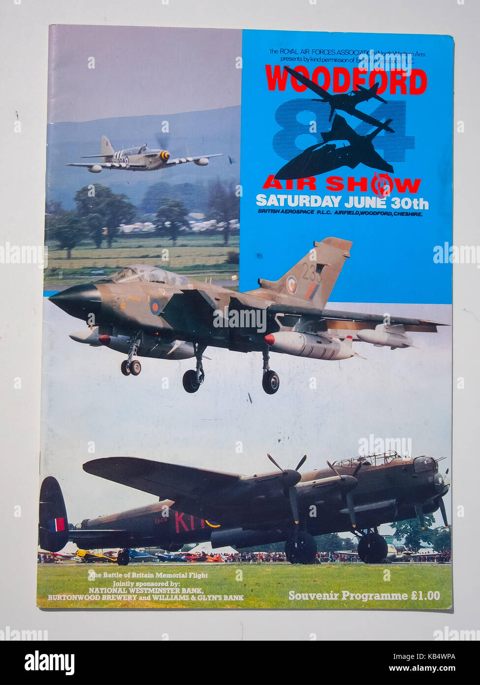 Woodford airshow 1984 program Banque D'Images