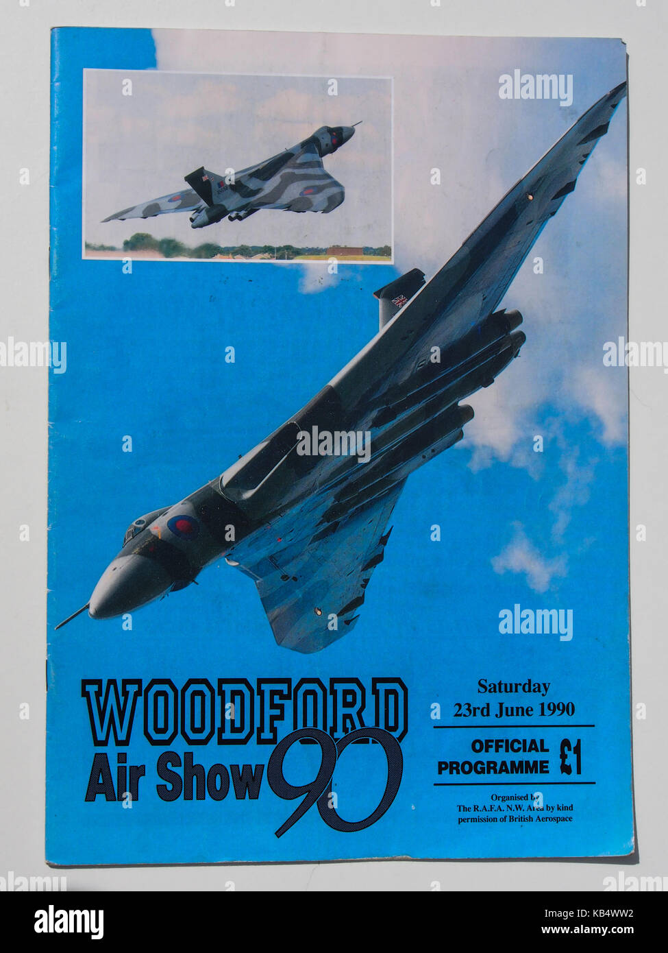Woodford air show programme 1990 Banque D'Images