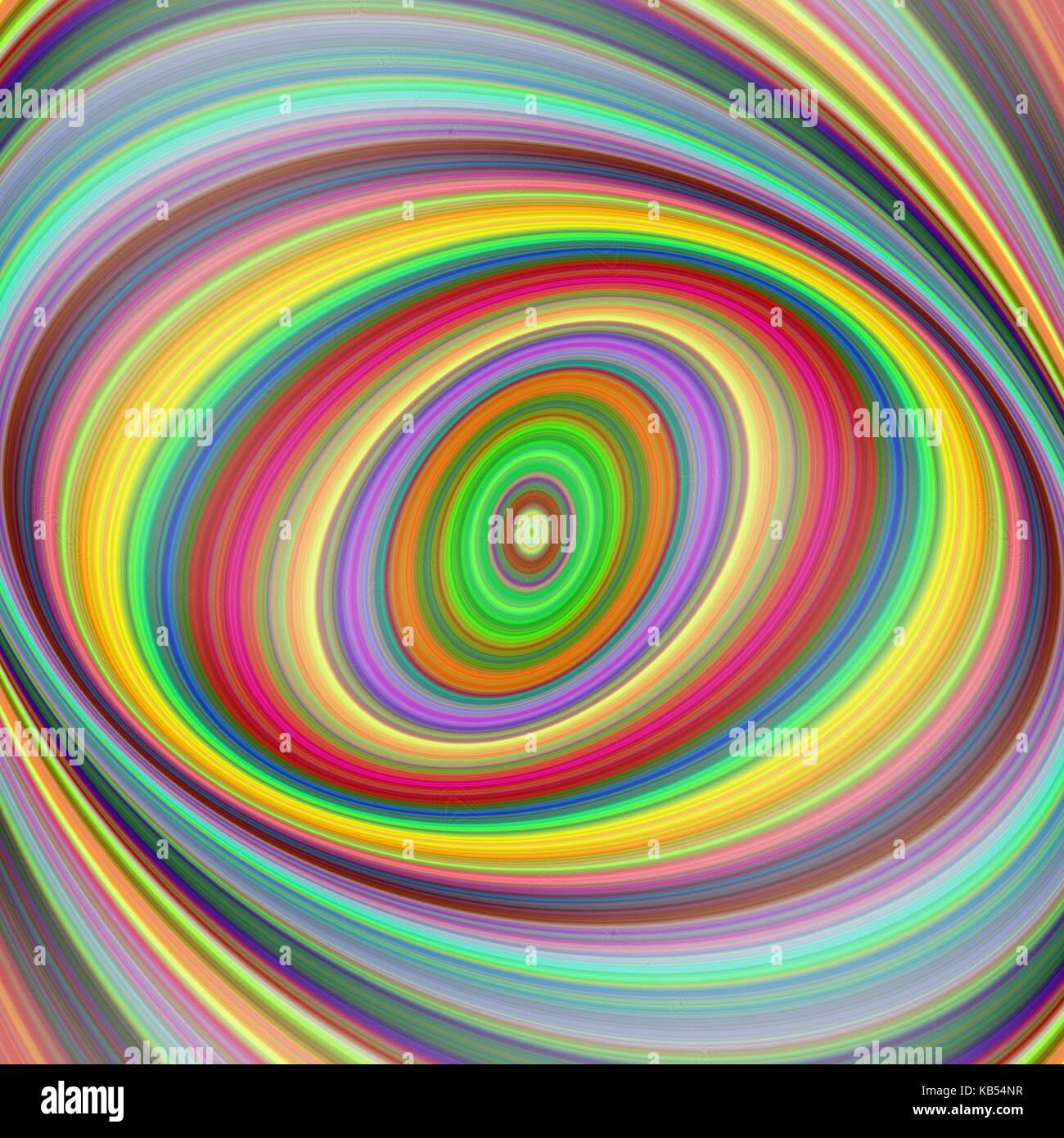 Contexte de l'art fractal ellipse multicolore Illustration de Vecteur