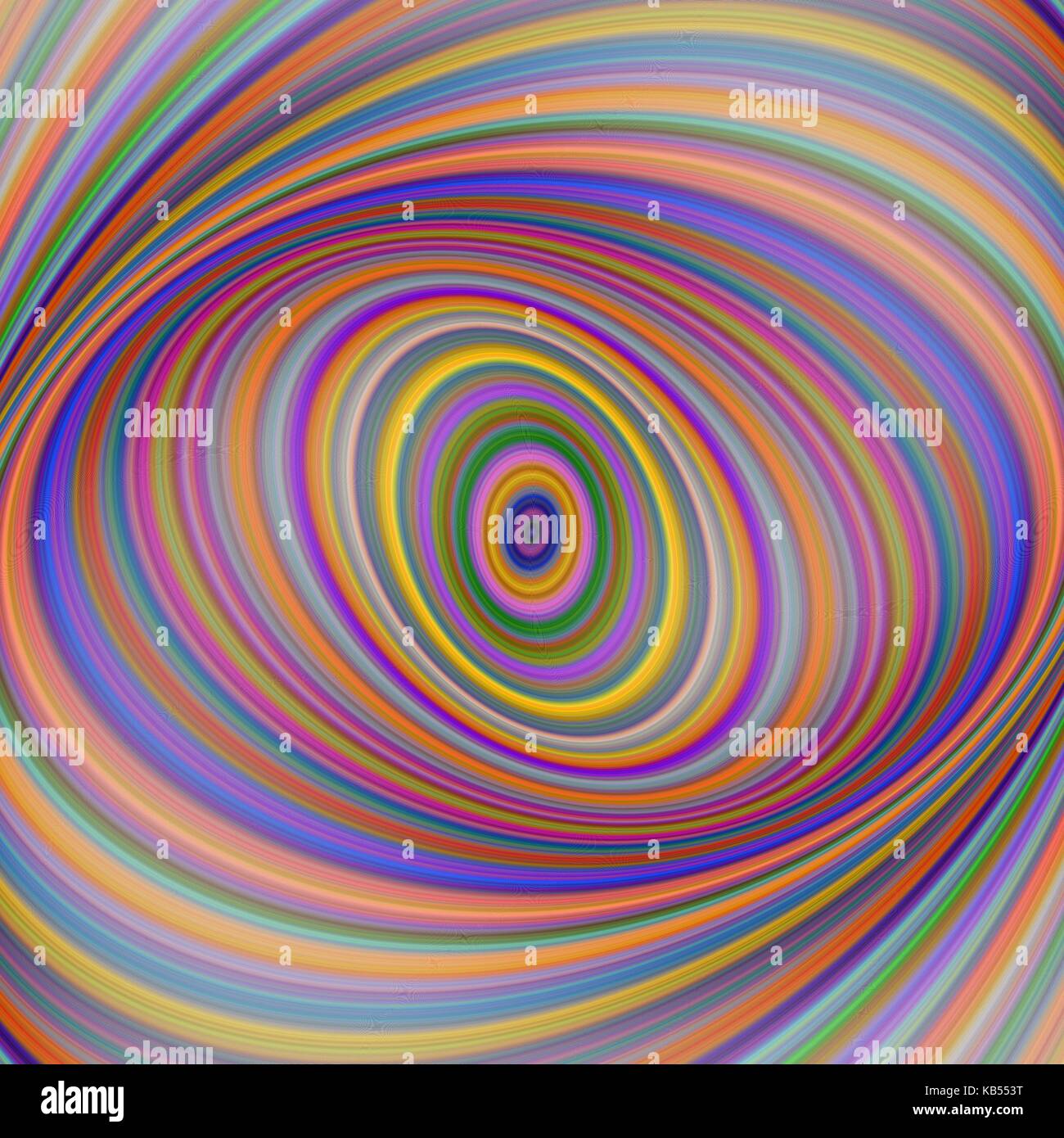 Contexte de l'art fractal ellipse multicolore Illustration de Vecteur