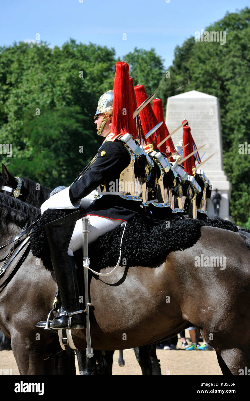 Royaume-uni, Londres, district de New Westminster, Horse Guards barrack, relève de la garde Banque D'Images