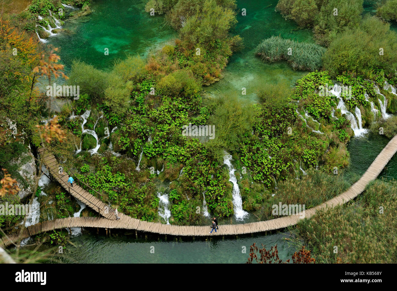 La Croatie, le parc national des lacs de Plitvice classé au patrimoine mondial de l'unesco, lower lakes Banque D'Images