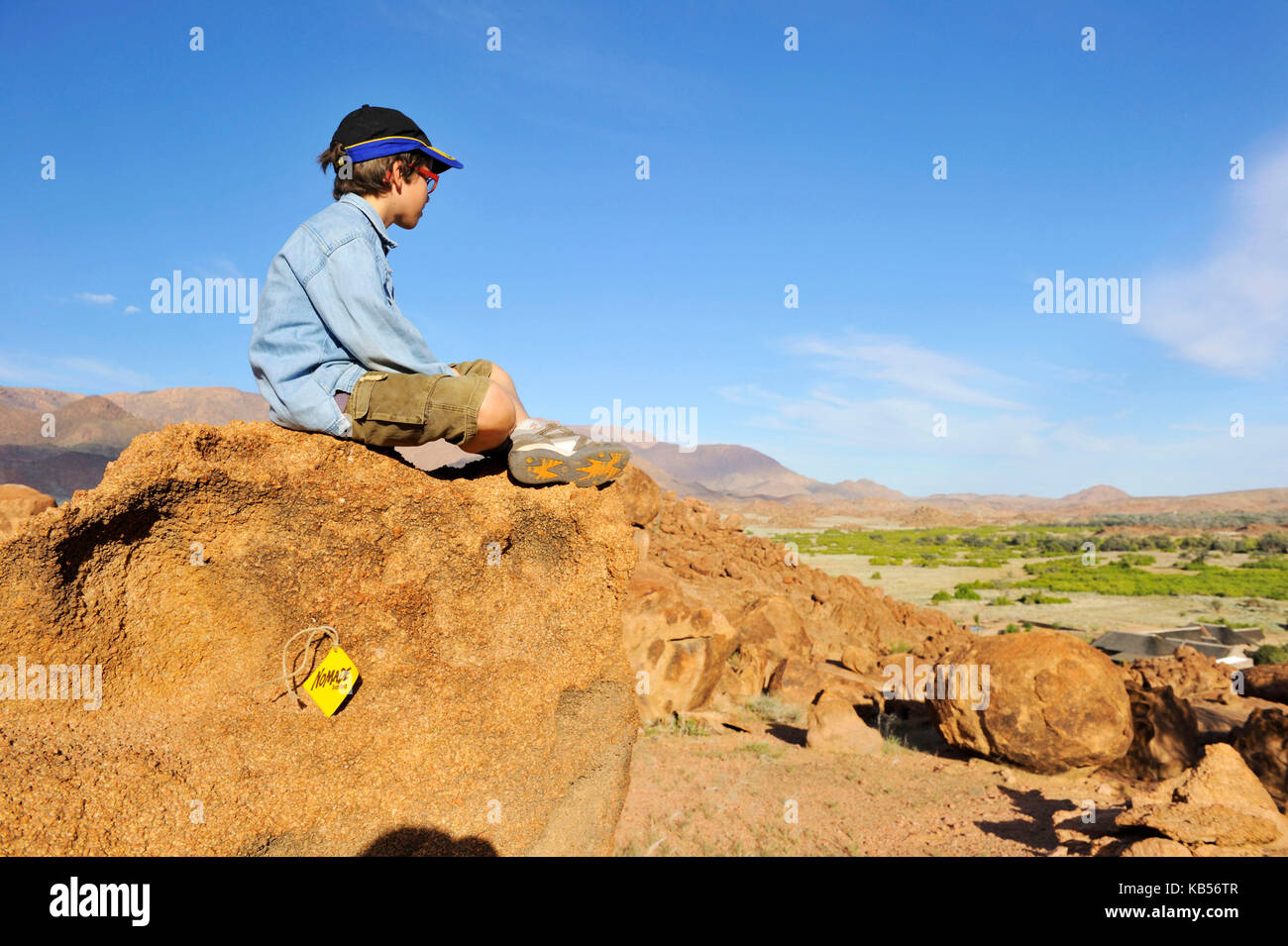 La Namibie, erongo, damaraland, et la vallée de la rivière ugab brandberg Banque D'Images