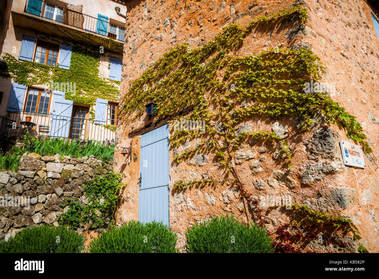 Village de Tourtour, Provence, France, Europe Banque D'Images