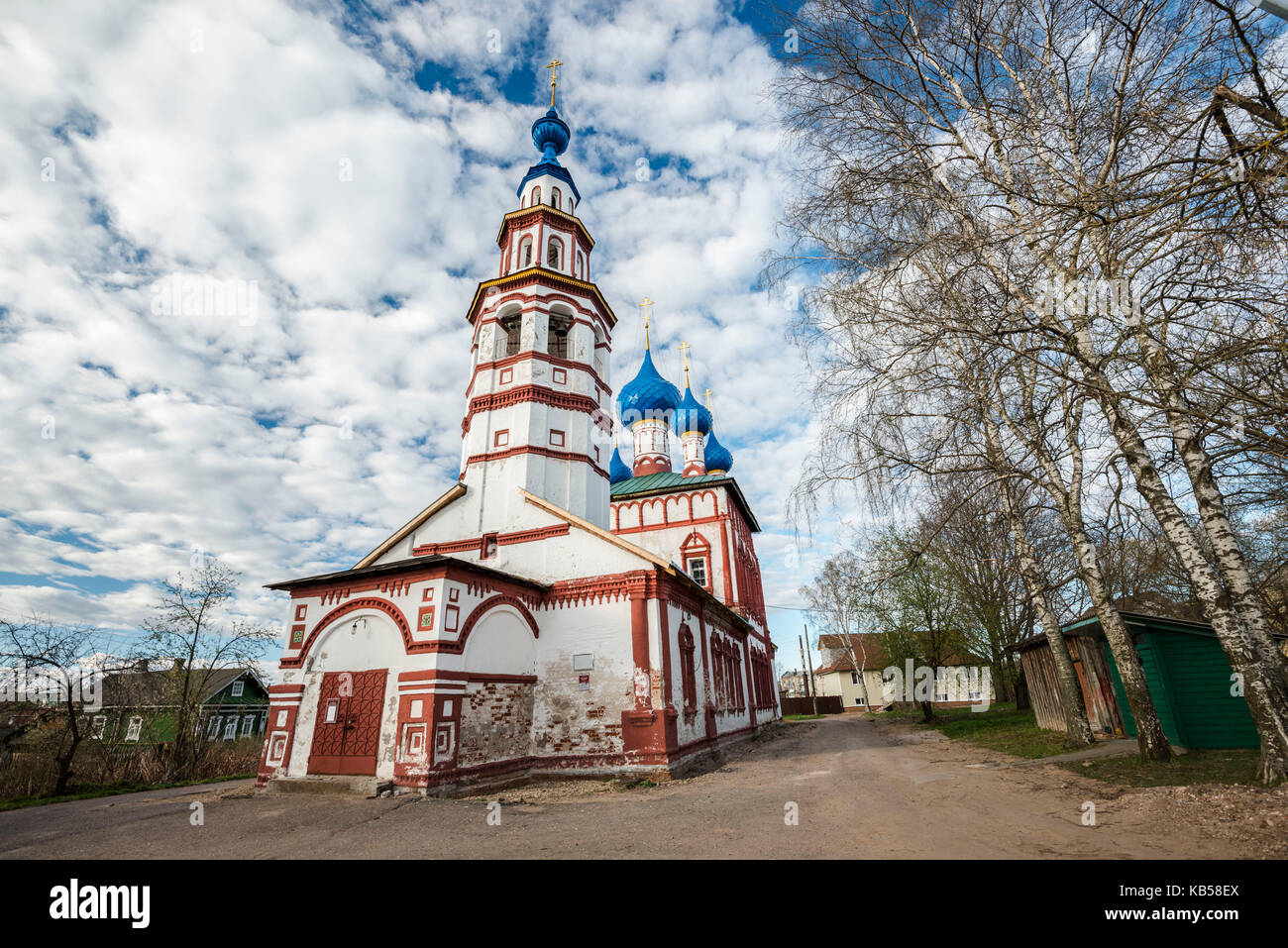 La Russie, ouglitch, orthodoxe, église, bozhiyey korsunskaya ikony khram materi Banque D'Images