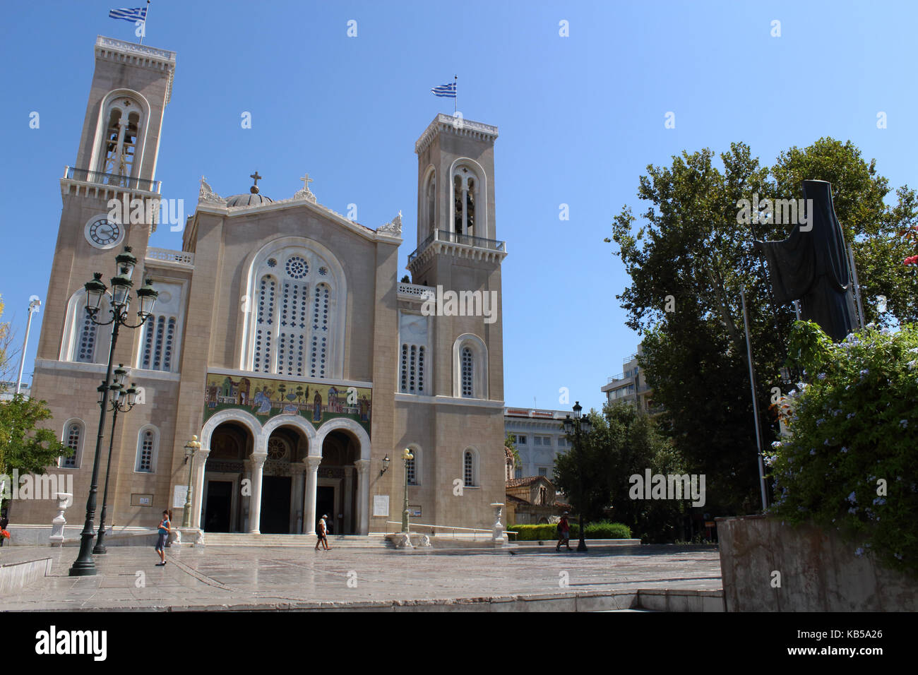 Cathédrale métropolitaine, Athènes, attique, Grèce Banque D'Images