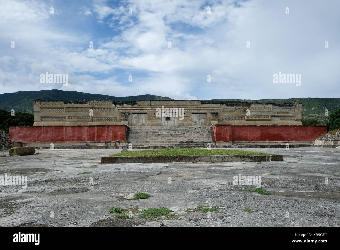 Mitla, connu comme le lieu de la mort, a été créé par le peuple Zapotec et est le deuxième site archéologique le plus important dans l'état d'Oaxaca en M Banque D'Images