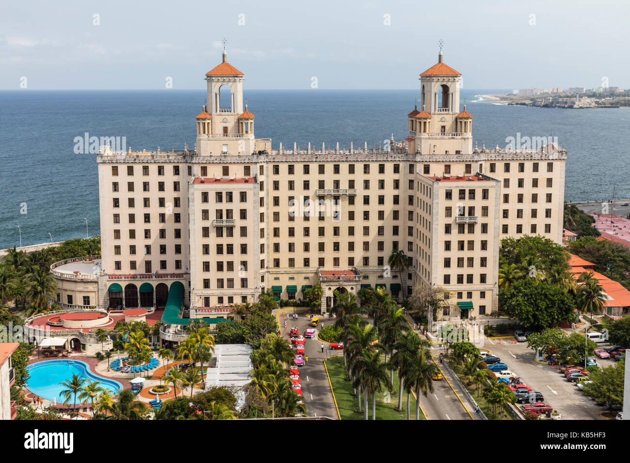 L'historique hôtel nacional de cuba situé sur le Malecon au milieu de Vedado, La Havane, Cuba, Antilles, Amérique centrale Banque D'Images