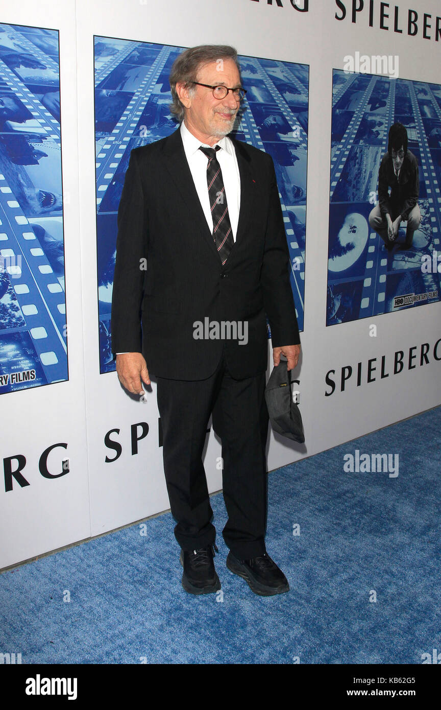 Steven Spielberg assiste à la première de hbo's 'spielberg' au studios Paramount le 26 septembre 2017 à Hollywood, Californie. Banque D'Images
