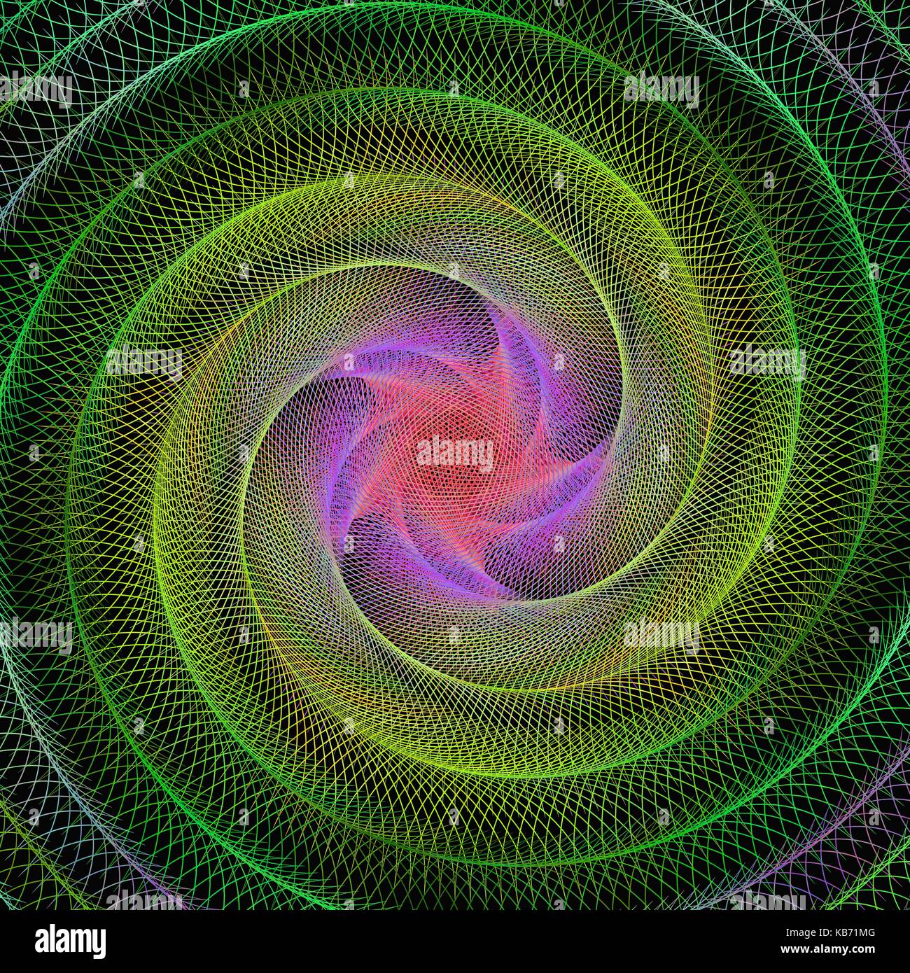 Abstract background fractale spirale Illustration de Vecteur