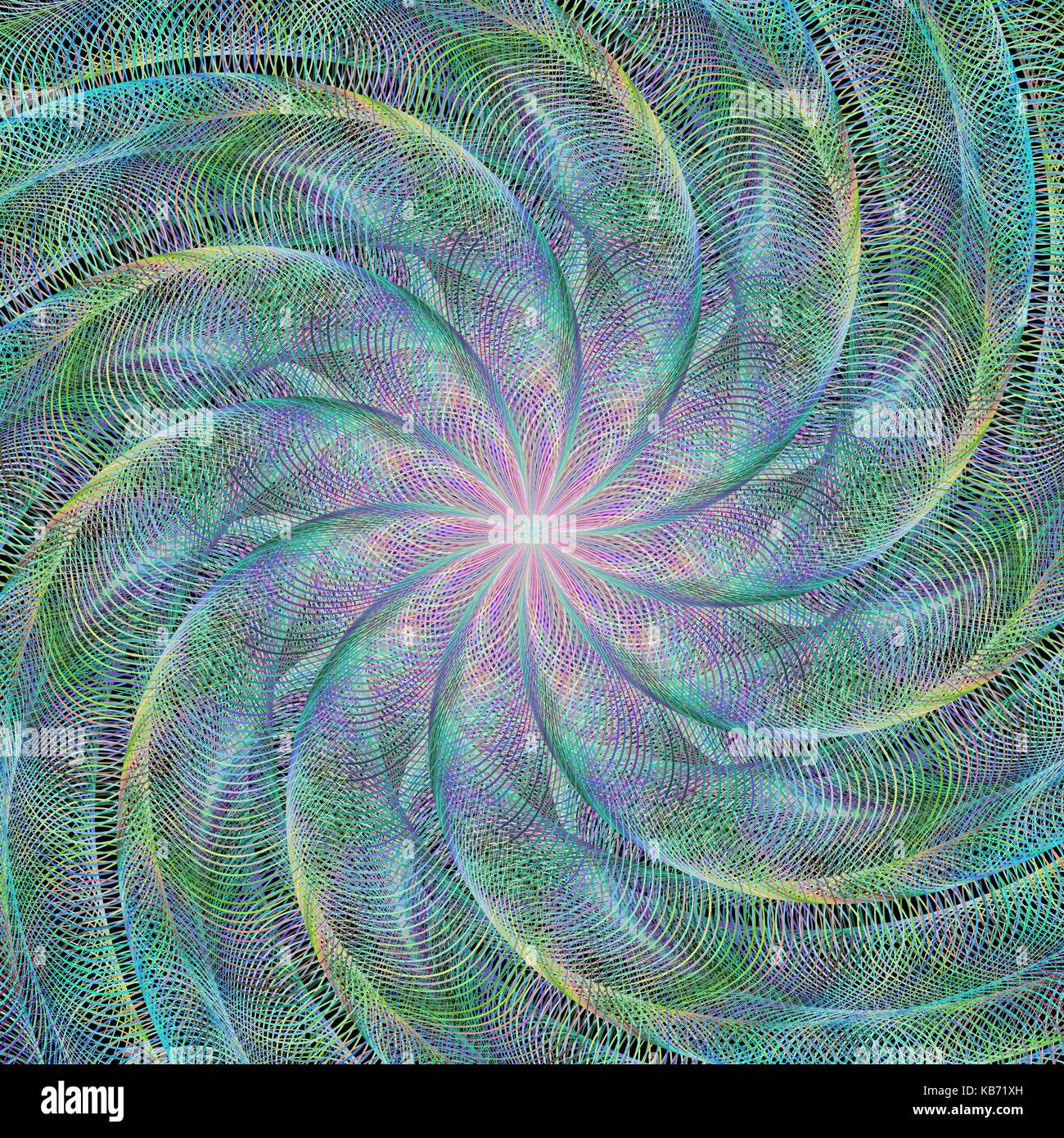 Abstract background fractale spirale Illustration de Vecteur