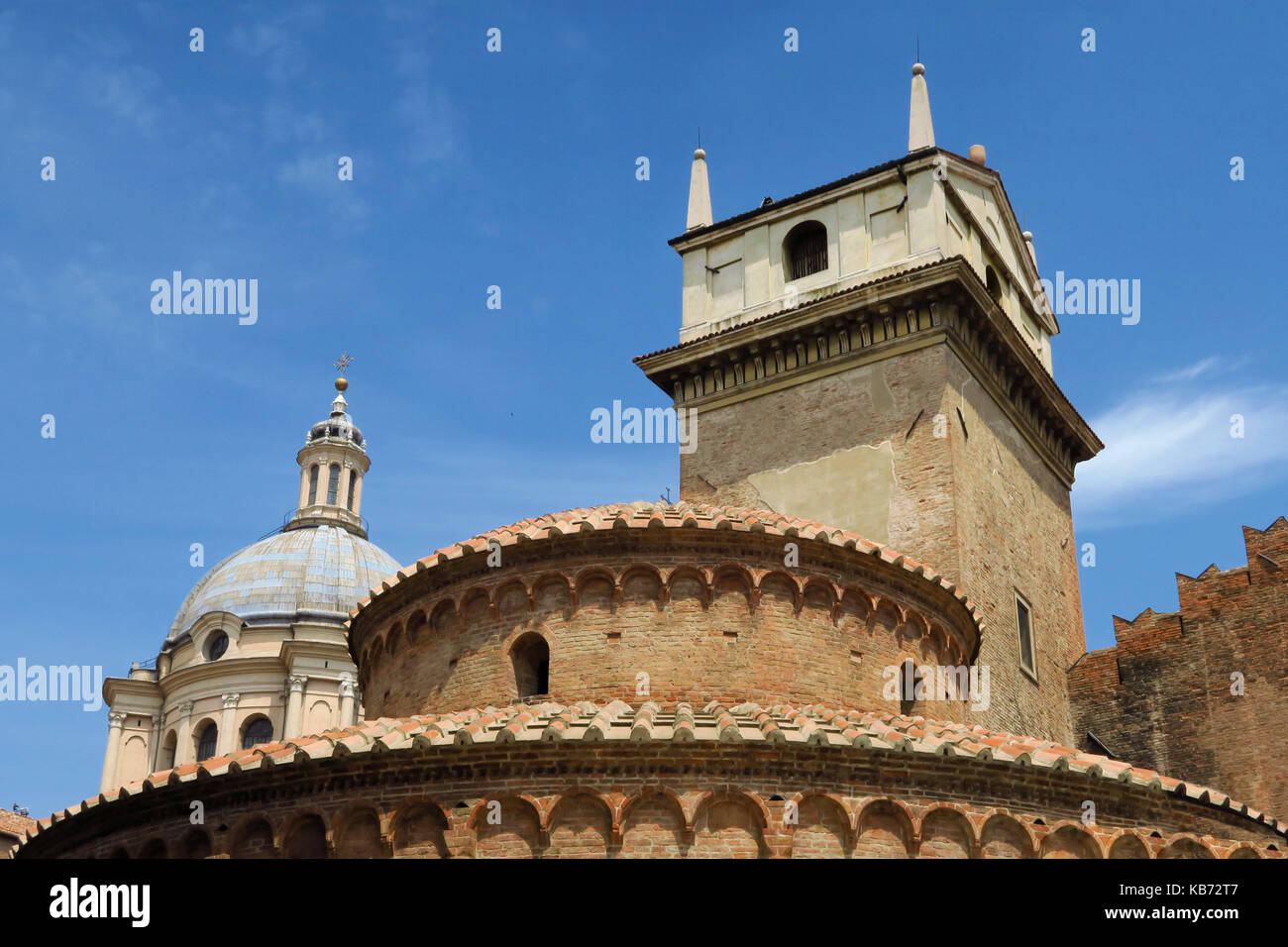 L'angle nord-est du château de ville de défense dans mantova, Italie du nord en dehors de Vérone Banque D'Images