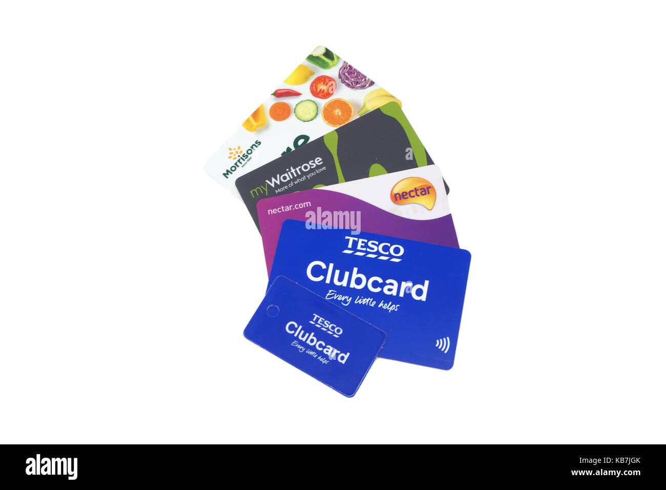 Cartes de fidélité magasin supermarché uk Banque D'Images