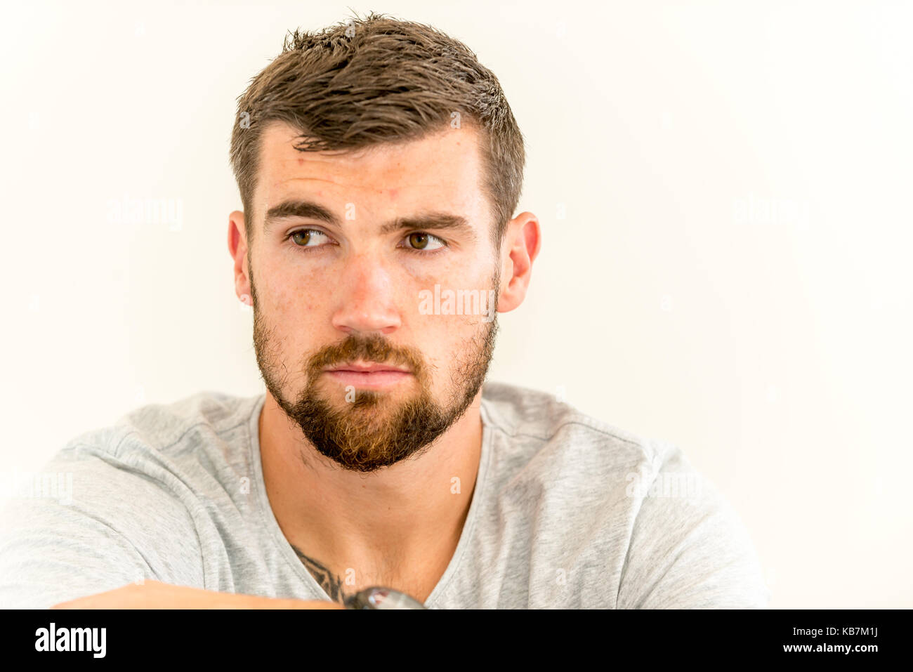 Mathew Ryan, gardien de but professionnel, qui joue au football Premier League pour Brighton et Hove Albion fc et l'équipe nationale australienne. Banque D'Images