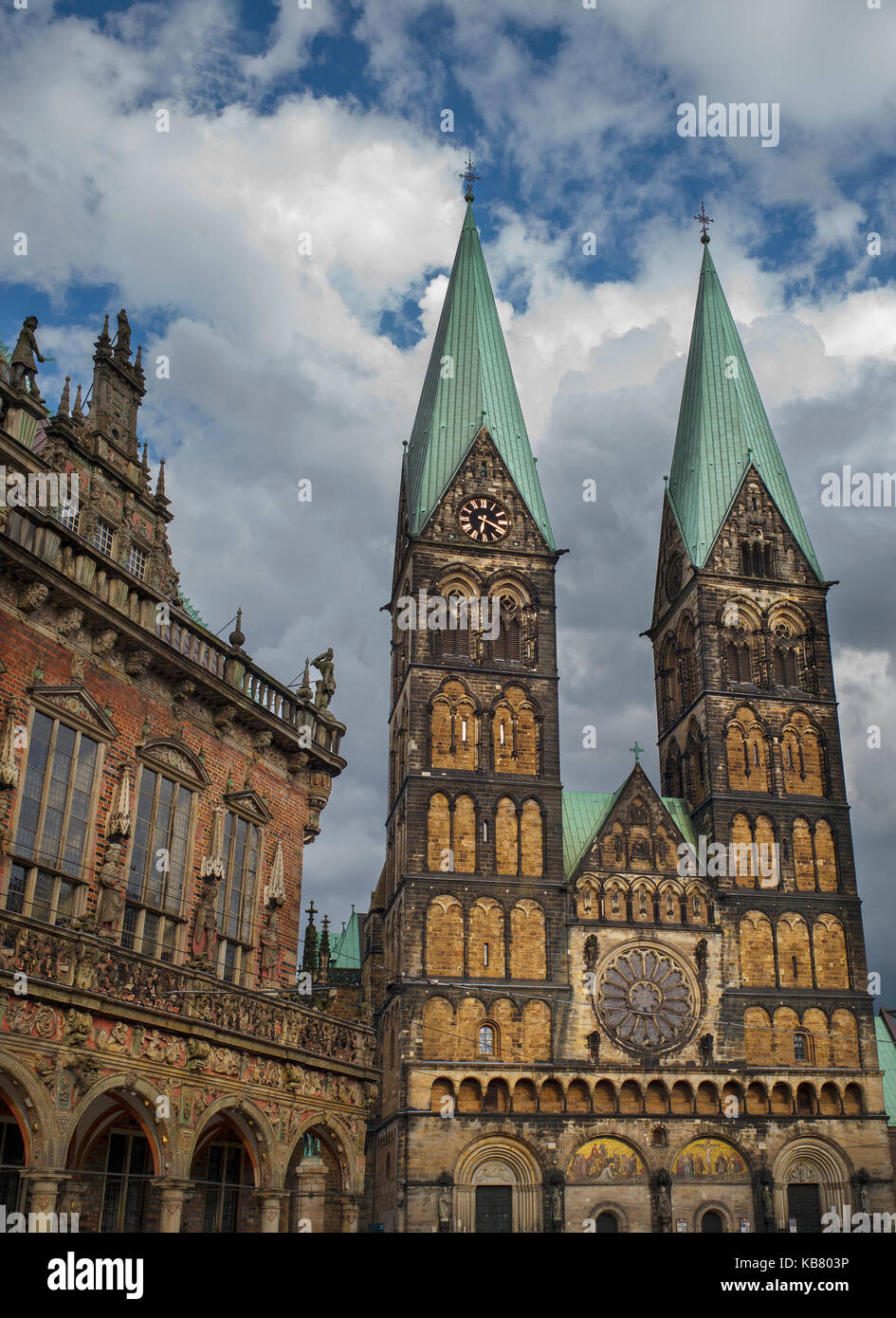 Cathédrale de Brême Allemagne, St. Petri Dom zu Bremen Banque D'Images