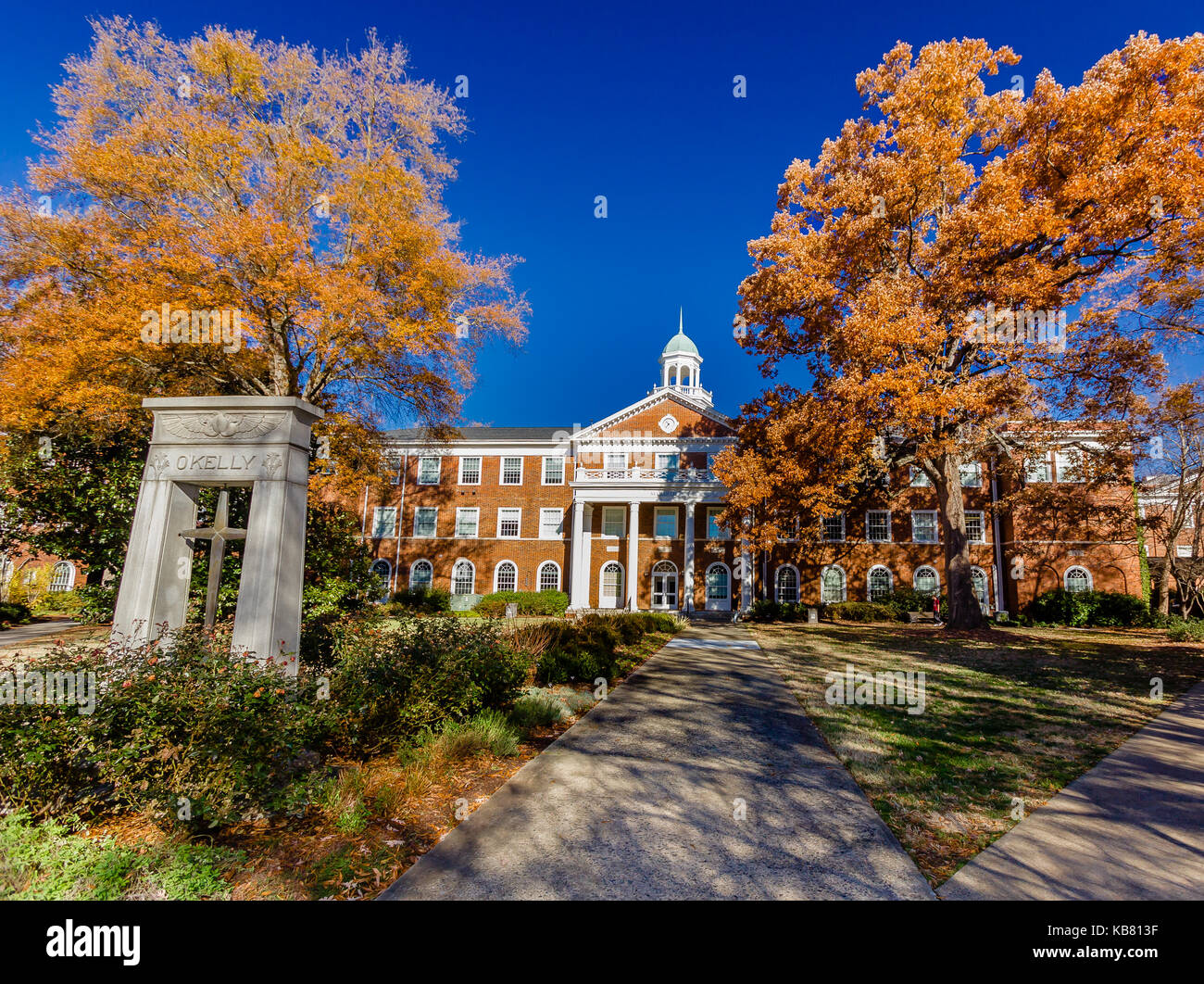 Alamance Bâtiment à l'Université d'Elon Elon, en Caroline du Nord. Construit en 1925. Banque D'Images