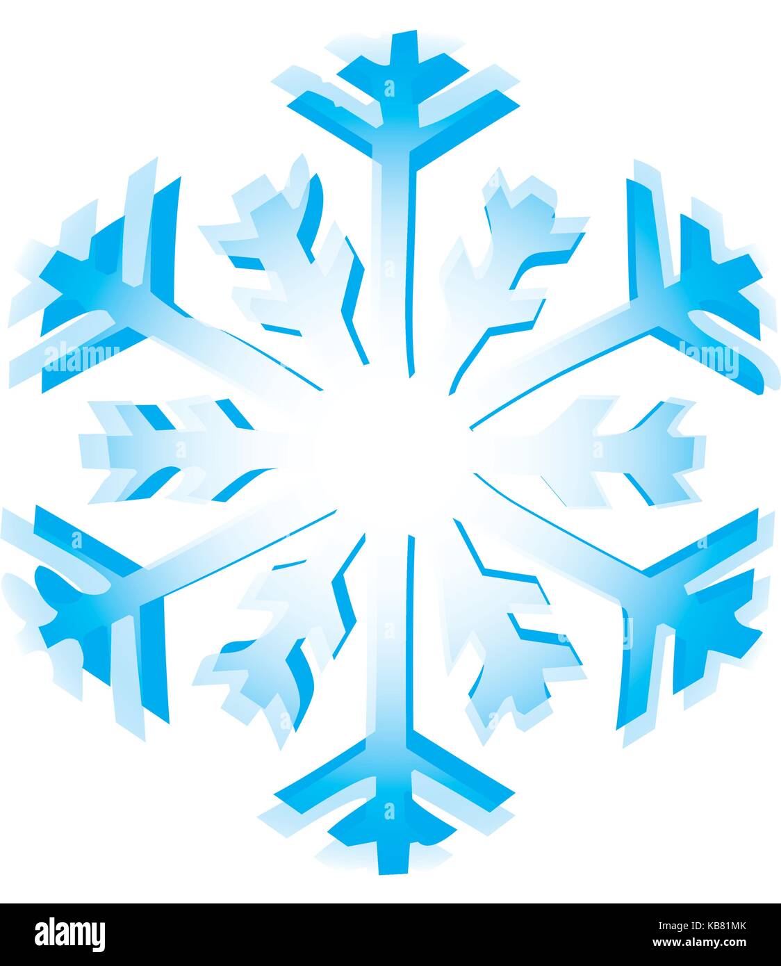 Icône flocon isolé Illustration de Vecteur