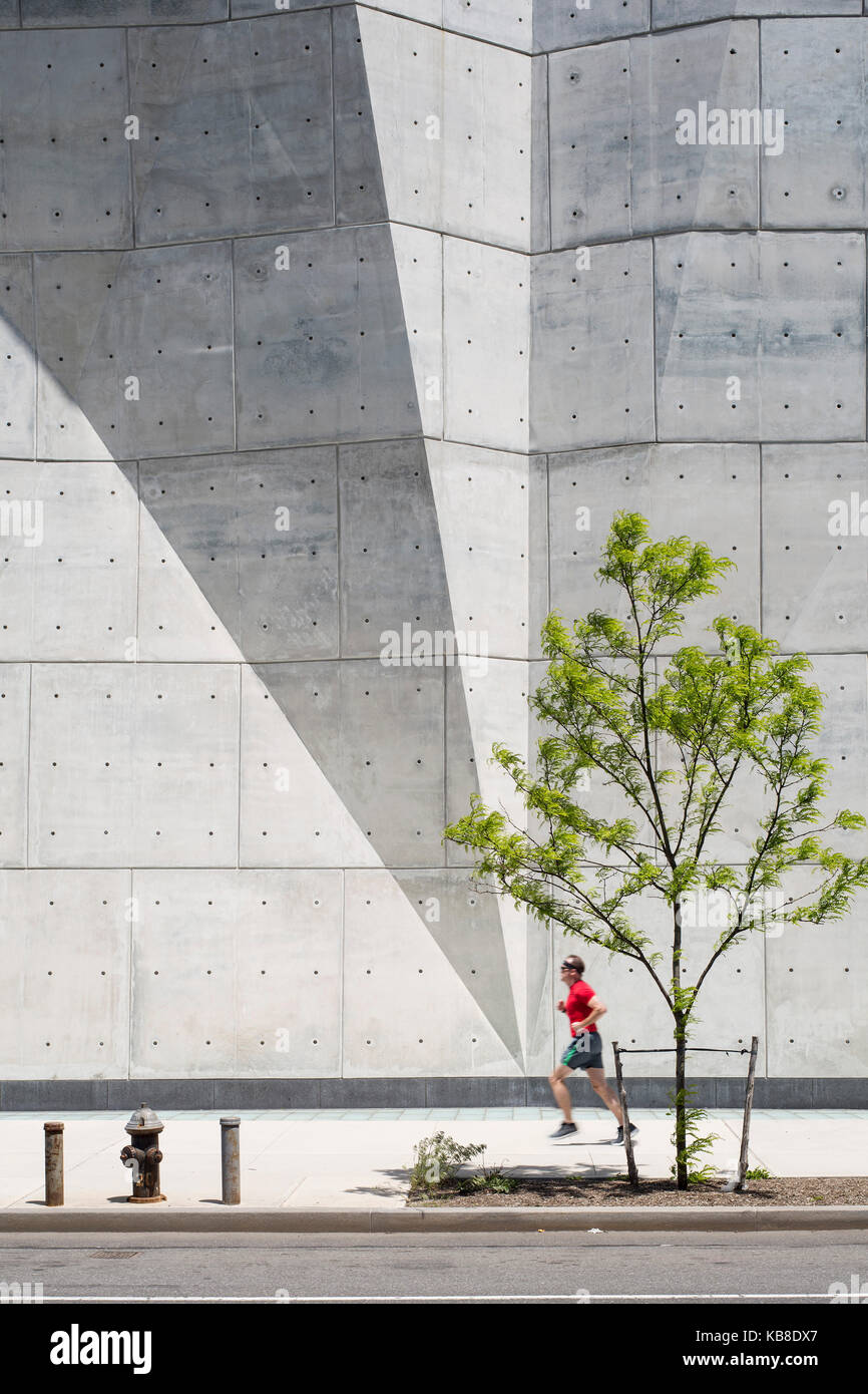 Détail de l'abri du sel. Sel de Spring Street, New York City, United States. Architecte : Dattner architectes, 2015. Banque D'Images