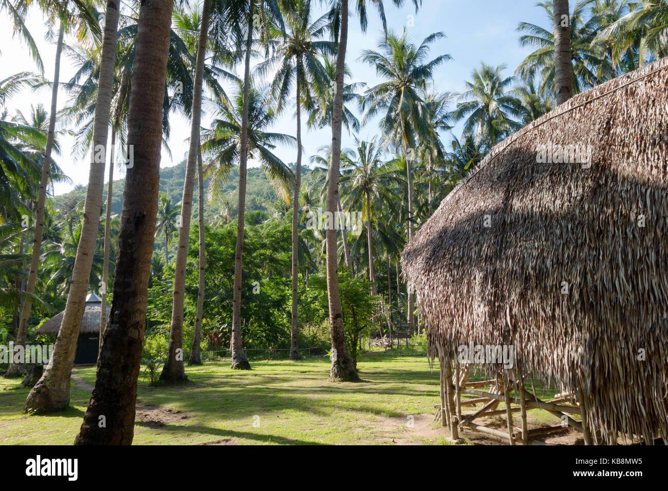 El Nido - Philippines abris à tao ferme, El Nido, Palawan, Philippines, Asie Banque D'Images