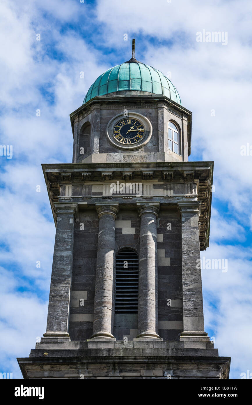 La tour de l'horloge à l'église St Mary à Bridgnorth, Shropshire, au Royaume-Uni. S'inscrit dans le diocèse d'Hereford dans la province de Canterbury. Banque D'Images