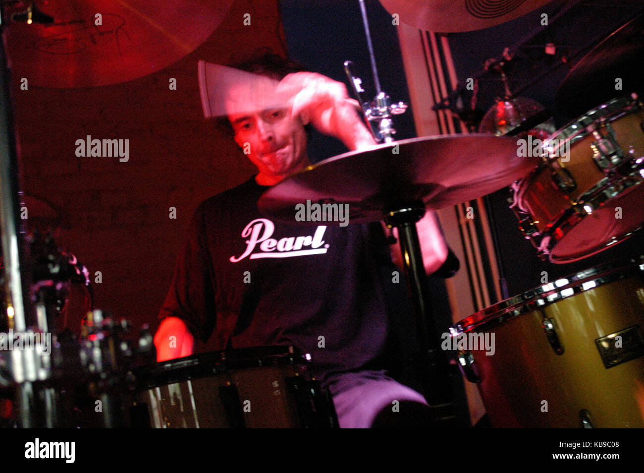 Virgil Donati b. le 22 octobre 1958 à Melbourne Australian musicien et compositeur, virtuose de la percussion, Banque D'Images Virgil Donati b. le 22 octobre 1958 à Melbourne Australian musicien et compositeur, virtuose de la percussion, Banque D'Images