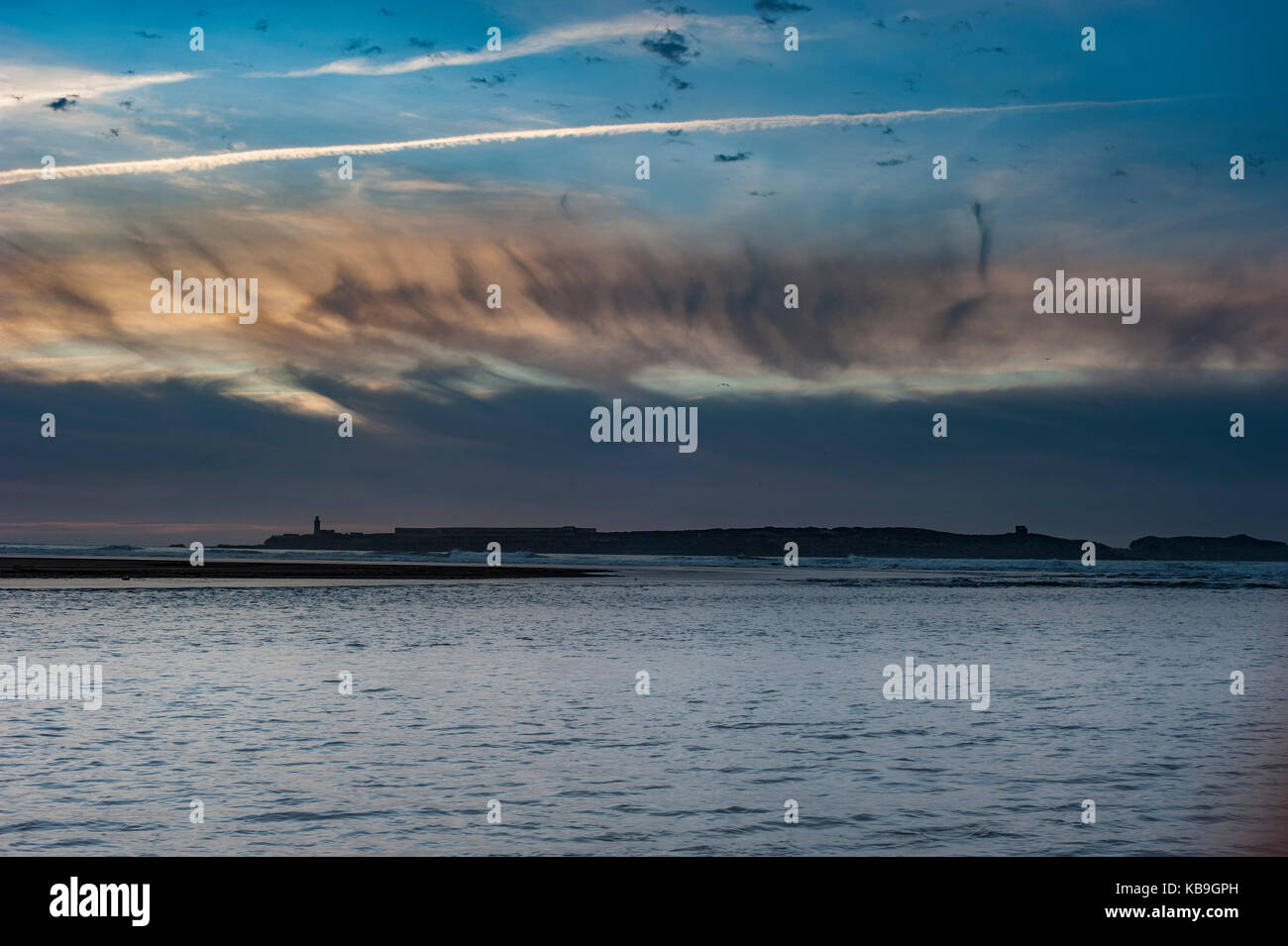 Beaux paysages de l'océan atlantique, essaouira maroc Banque D'Images