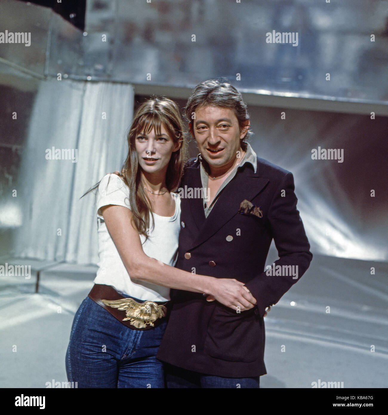 Liedercircus, Musikshow, Deutschland, 1977 Gaststar : Jane Birkin, Serge Gainsbourg Banque D'Images