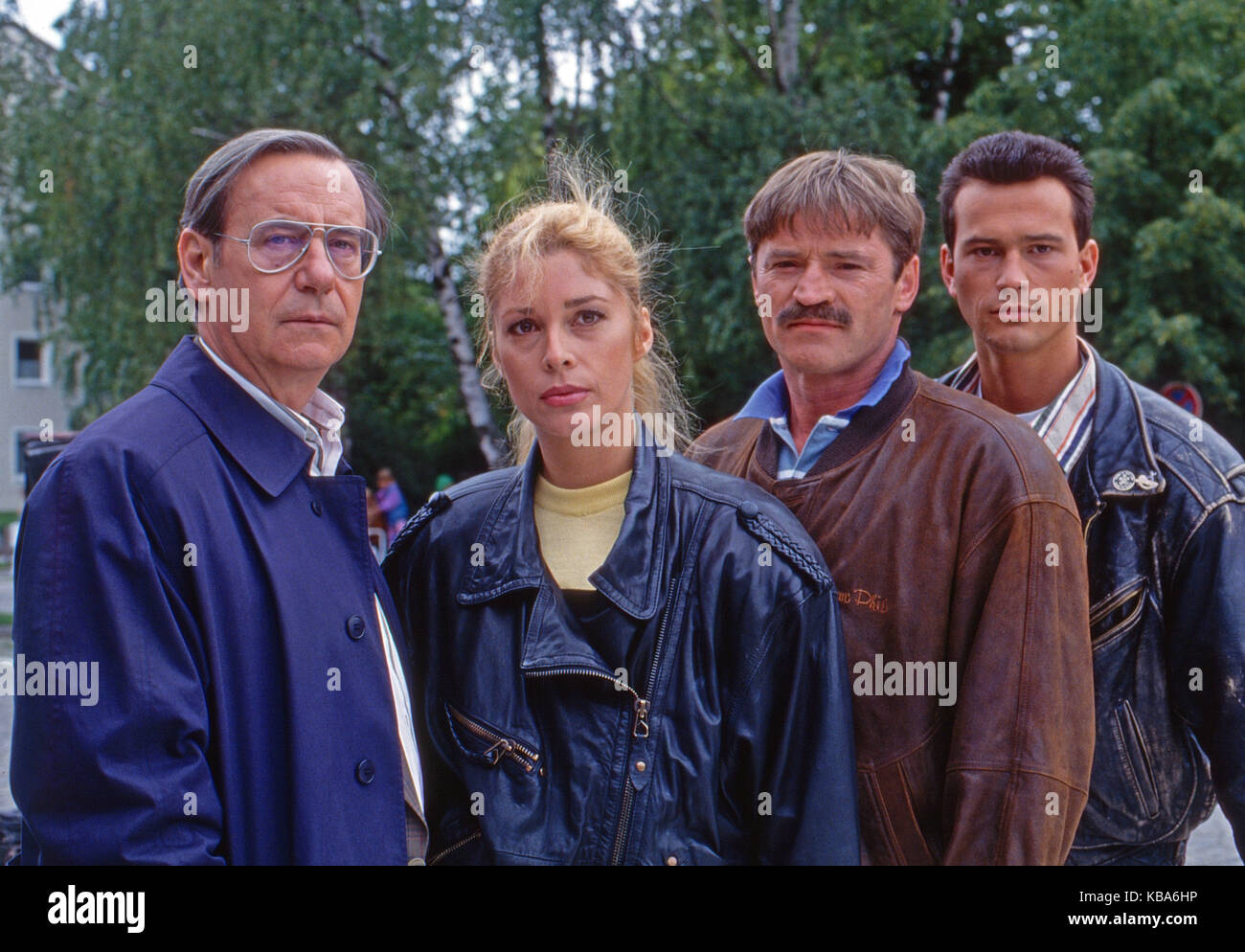 Épisode 'Die Annonce und der Tod' aus der Krimiserie 'SOKO 5113', Deutschland 1995, Regie : Kai Borsche, acteurs : Wilfried Klaus, Olivia Pascal, Hartmut Schreier, Michel Guilleaume, Banque D'Images